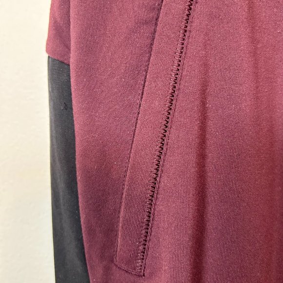Athleta | Maroon with Black Stripe Joggers - Picture 3 of 9